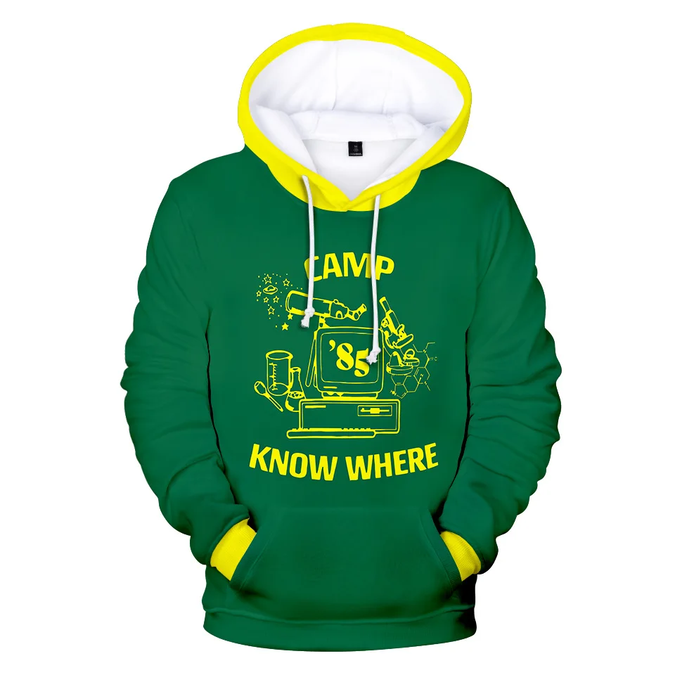 

Stranger Things Dustin Cosplay Hoodie Pullover Sweatshirts For Camp Know Where Halloween Costumes Autumn Winter Men Women Kids