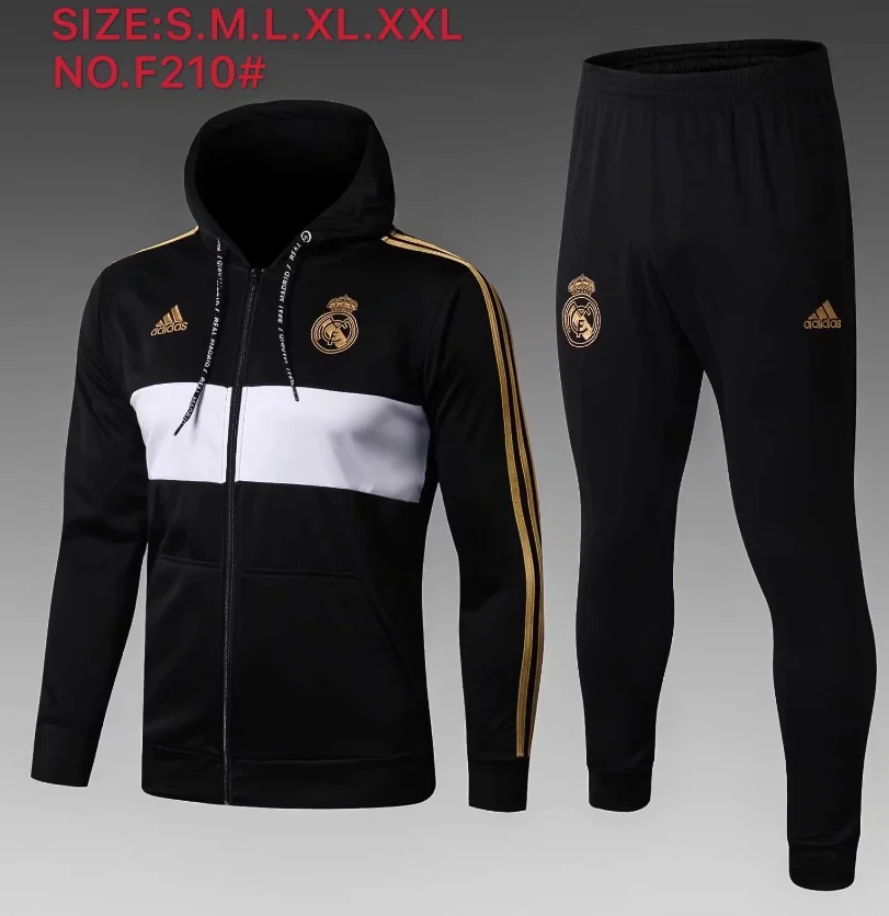 Psg 19/20 куртка с капюшоном Bayernes ac Real Madrids Liverpooles Arsenal Juventuses marseille куртка для взрослых комплект Футбольная Футболка - Цвет: Jacket