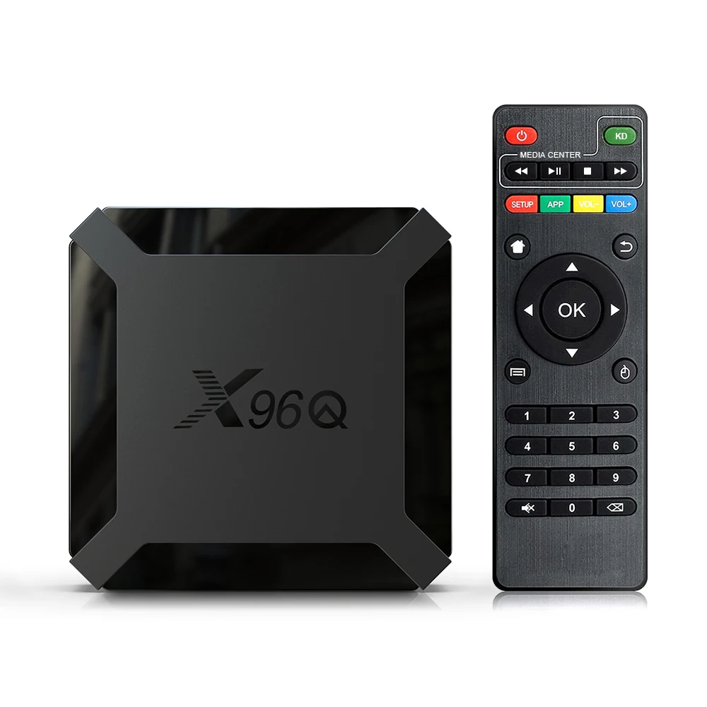 X96Q Smart TV Box Android 10.0 Allwinner H313 Quad Core Set Top Box 1G/8GB 2G/16GB 2.4G WiFi Media Player Support 4K 3D Playing best hd antenna indoor