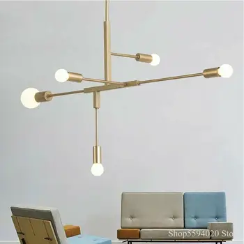 

Post-modern Molecular Chandelier Lights Nordic Living Room Dining Room Bedroom Glass Hanglamp Suspension Loft Decor Led Lighting