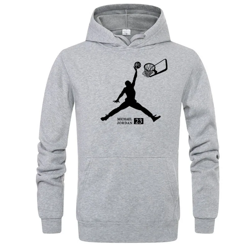 Jordan 23 осень/зима новые мужские толстовки с капюшоном Мужские повседневные спортивные толстовки мужские хип-хоп забавные стильные толстовки с капюшоном новая Толстовка - Цвет: gray-bk