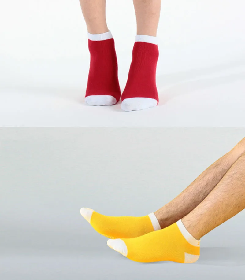LKWDer, 7 пар мужских носков, Подарочная коробка, японские студенческие носки-лодочки, носки до щиколотки, лето-осень, мужские носки для пар, унисекс, Sox Meias Calcetines