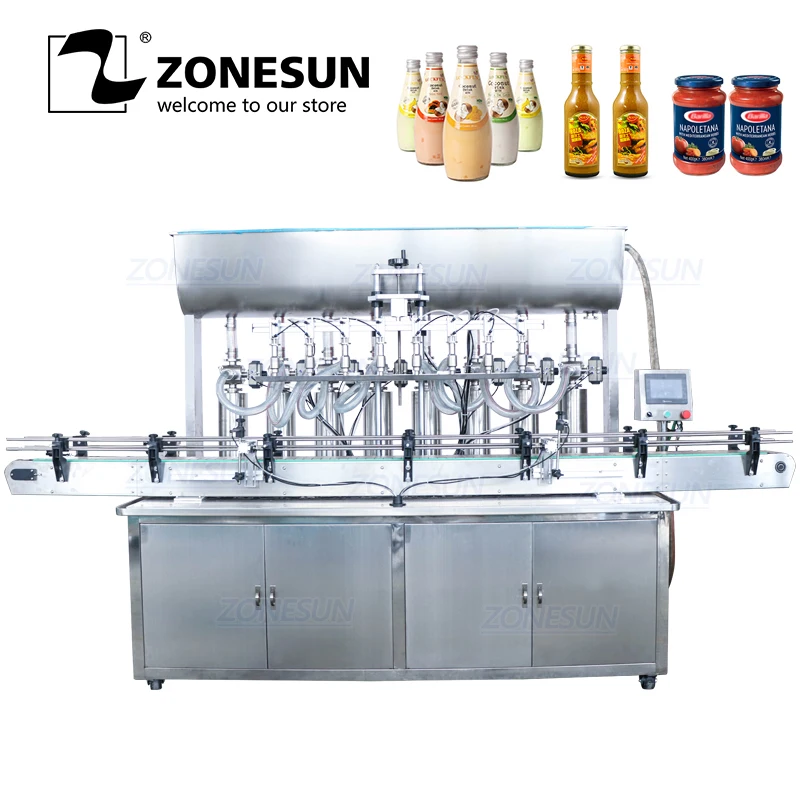ZONESUN YT8T-8G автоматический мед фруктовый сок моющее средство паста 8 голов машина для наполнения бутылок линия по дешевой цене ZONESUN YT8T-8G автоматический мед фруктовый сок моющее средство паста 8 голов машина для наполнения бутылок линия по дешевой цене