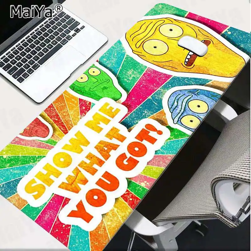 Maiya Your Own коврики мультфильм Рик и Морти DIY дизайн игровой с узором коврик для мыши большой коврик для мыши клавиатуры коврик