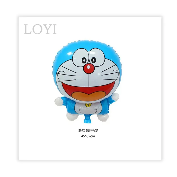 Средний бамбук Джингл кошки Doraemon воздушный шар из фольги мультфильм детей день рождения украшения декоративные