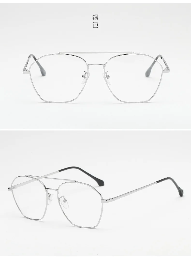 Круглая рамка в стиле ретро очки художественный металлический оправа в Корейском стиле плоские зеркальные Мужские и женские большие рамки Оптические рамки Новые