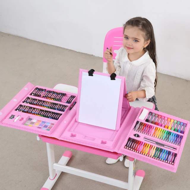 42-208Pcs Watercolor Drawing Set Colored Pencil Crayon Water Painting Kid  Art Peinture Enfant Gifts Children Educational Toys