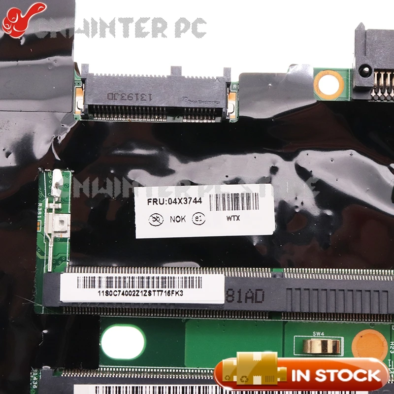 NOKOTION For Lenovo ThinkPad X230T Tablet Laptop Motherboard FRU 04X3744 04Y2040 04W6804 i7-3520M CPU With heatisnk