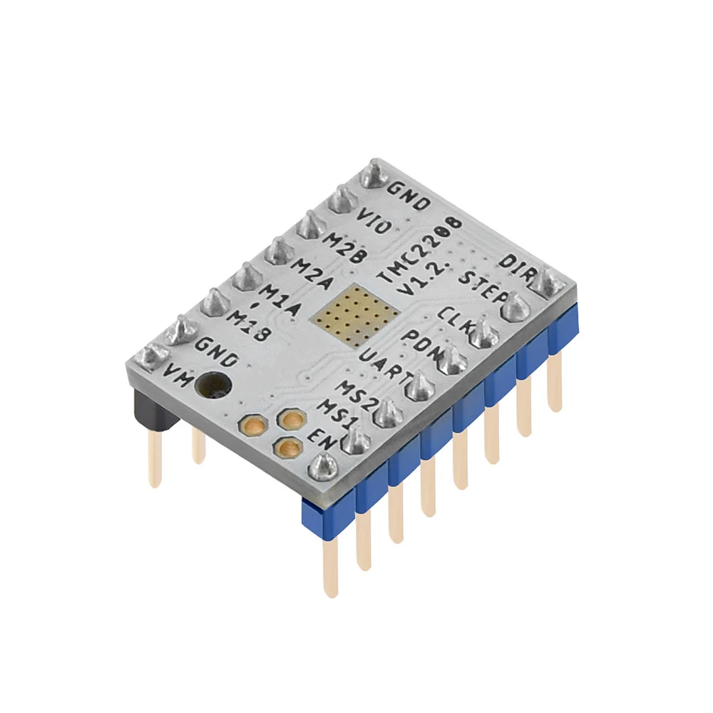 1 шт. Stepstick TMC2208 V1.2 драйвер шаговый двигатель супер тихий с новыми радиаторами заменить TMC2100 для 3d принтера запчасти