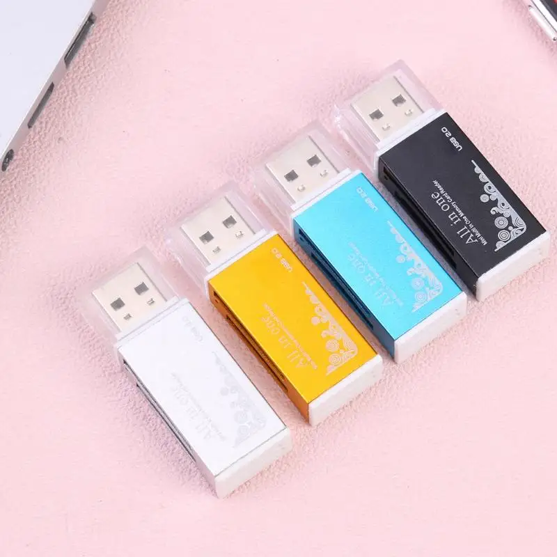 USB2.0 4 в 1 многофункциональный считыватель карт памяти для MS/TF/Micro MS/M2/карты памяти Plug and Play Windows 2000/XP/Vista или более поздней версии