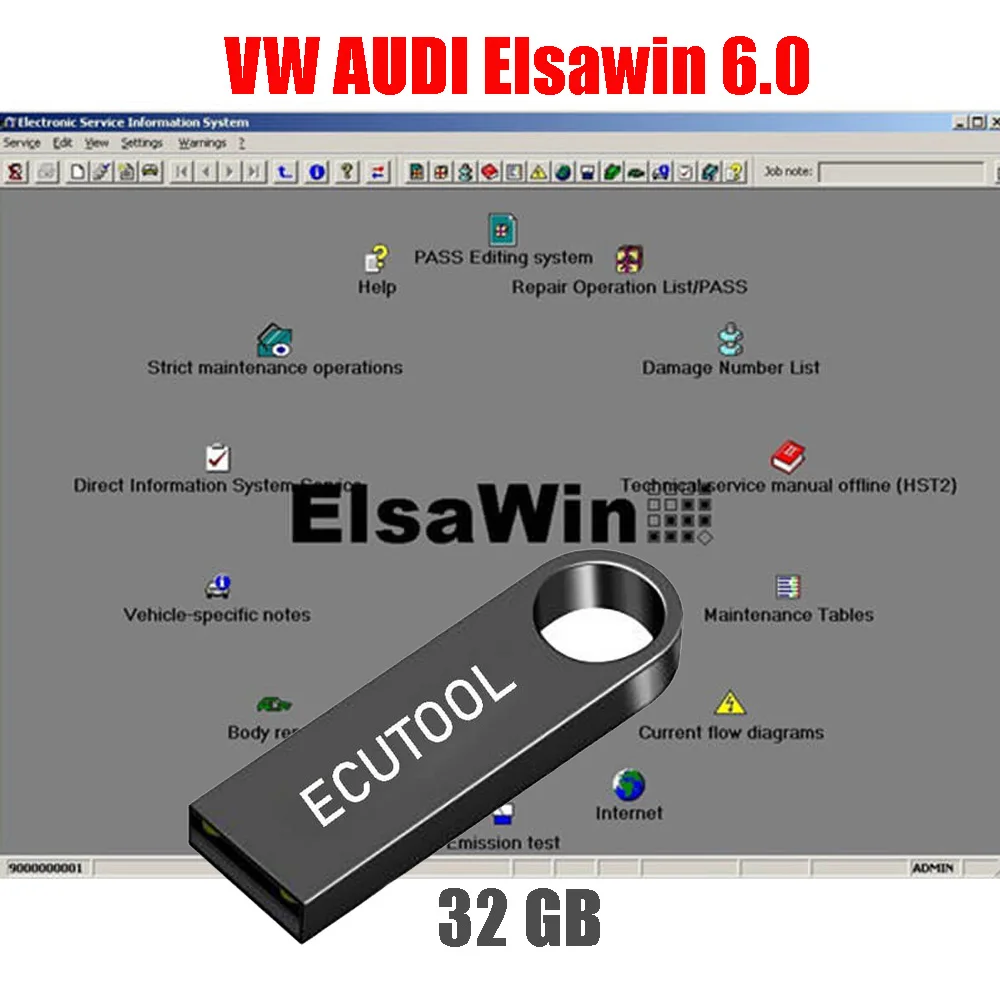 ElsaWin6 Repair Guide Wiring Diagram Repair Manual with Installation Video  in 32GB USB Flash Drive for Win7 Win10|Software| - AliExpress
