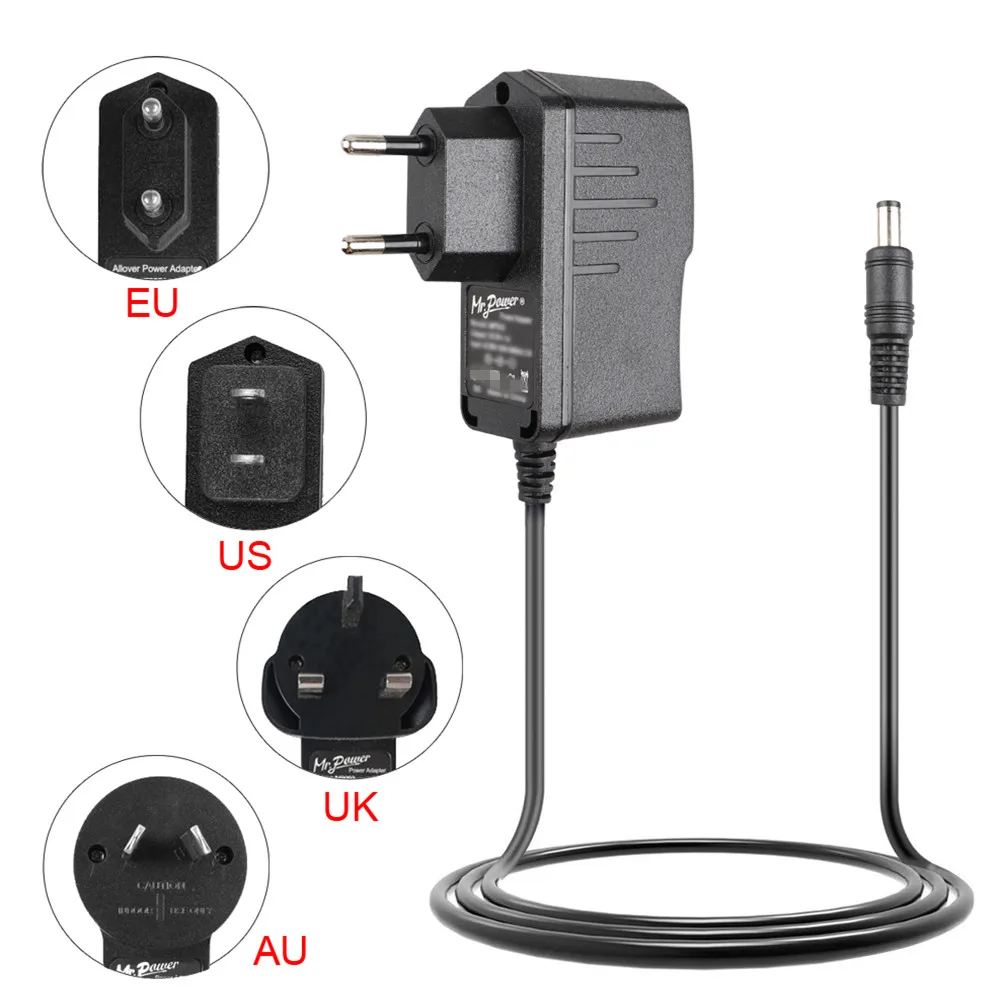 

EU/UK/US/AU штекер DC 9V 1A адаптер питания для Boss, JOYO, DOD, Zoom, BBE, BIYANG гитарный эффект педаль музыкальный инструмент