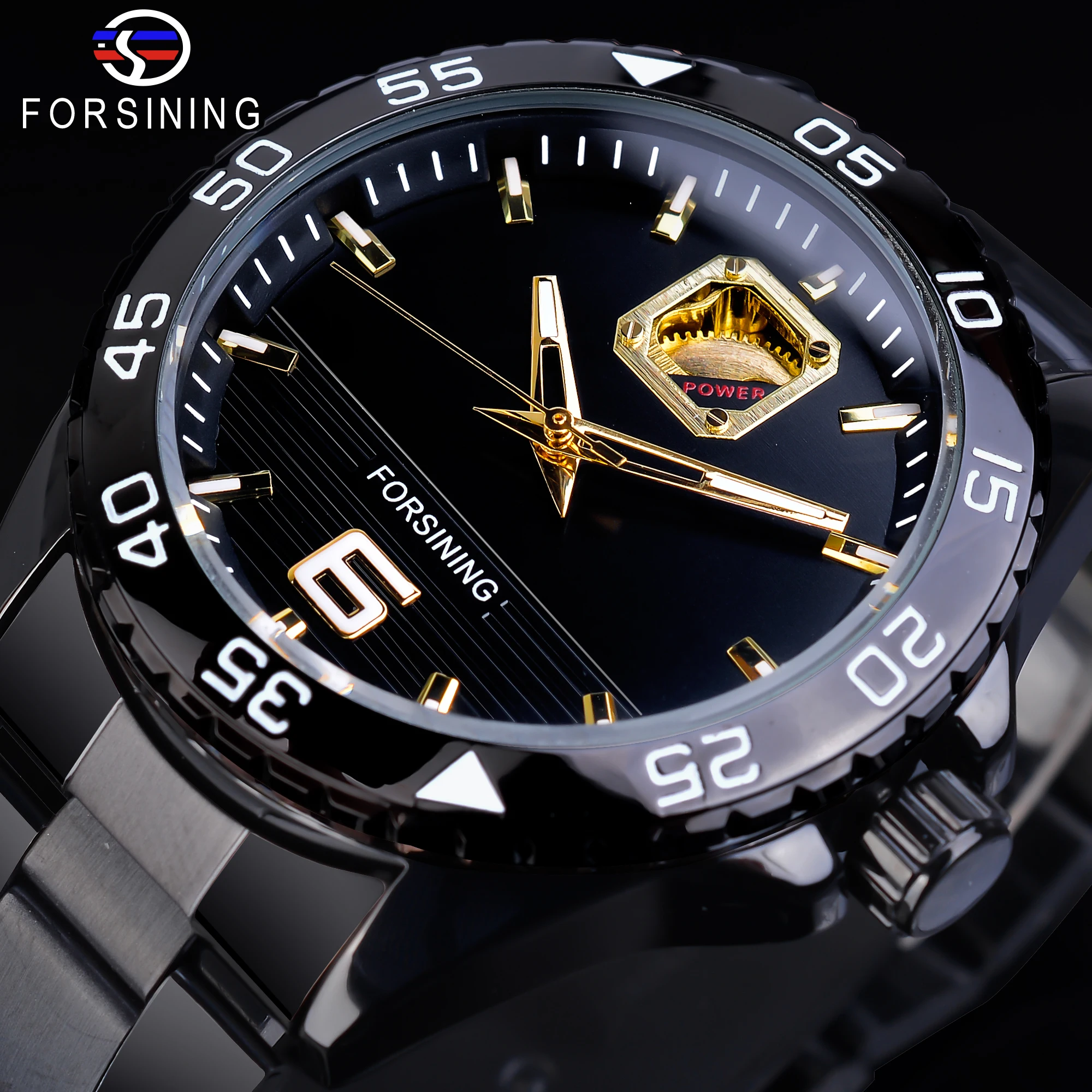 Forsining New Arrival Automatic Mechanical Mens Watches Creative Dial Stainless Steel Waterproof Lumionus Hand Fashion Man Clock steeldive sd1978 new arrival oversize 53 6mm stainless steel case 1000m waterproof nh35 automatic tuna dive watch