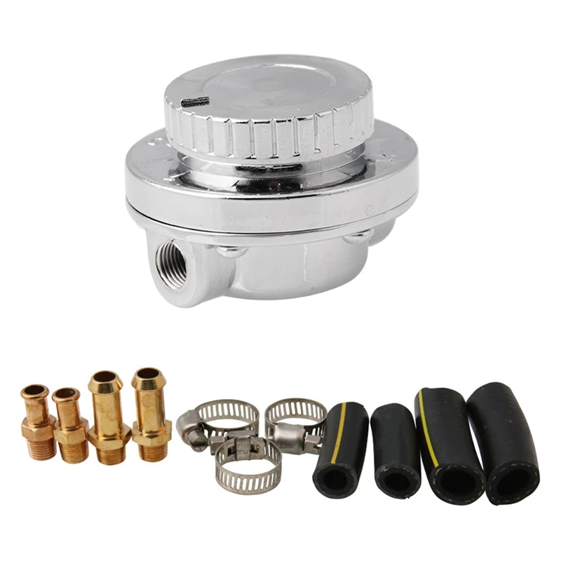 Universal AN6 Metal Adjustable Fuel Pressure Regulator Kit For