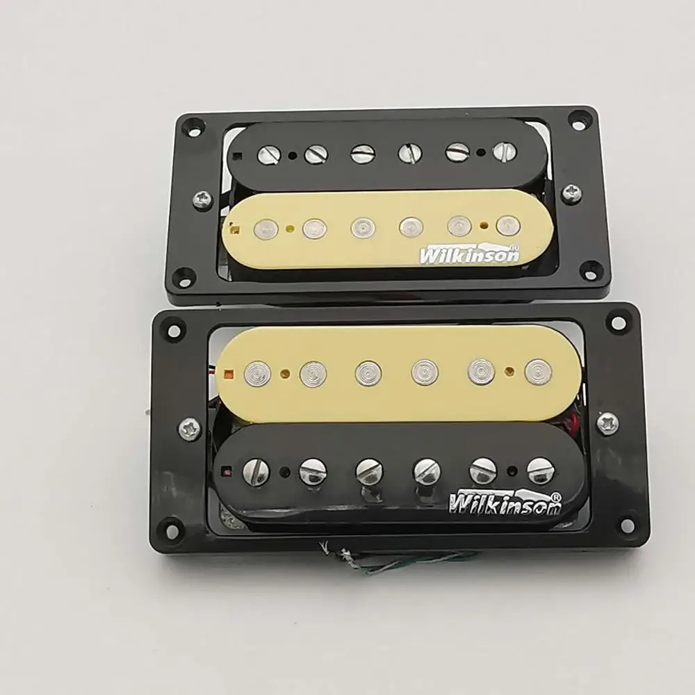 Оригинальные звукосниматели Wilkinson Alnico5 Хамбакеры/звукосниматели с одной катушкой, звукосниматели для гитары, сделанные в Корее - Цвет: WVHZN And WVHZB set
