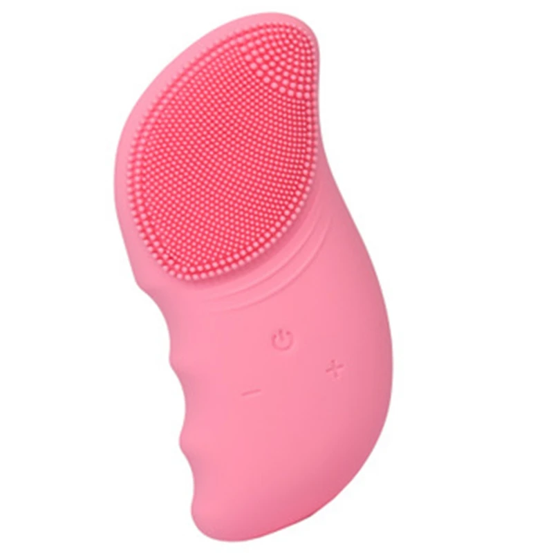 PINK Горячее предложение! Распродажа! рекомендуем силиконовый Электрический очищающее средство для очистки лица глубокой для очистки пор Водонепроницаемый прочный умывание инструмент - Цвет: PINK