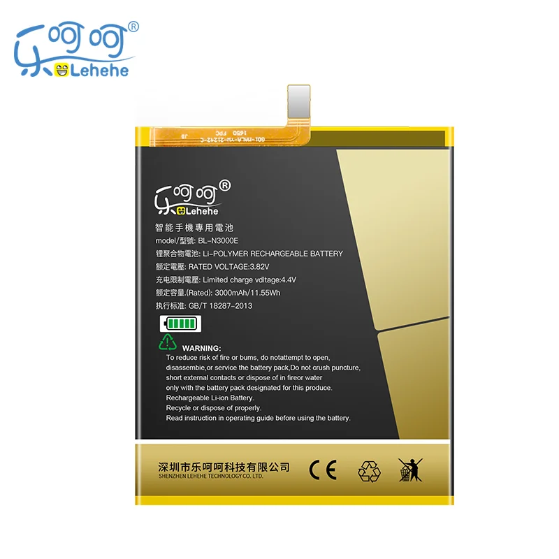 Новый аккумулятор LEHEHE BL-N3000E для GIONEE GN9013 S9 3000 мАч замена батареи Iphone с