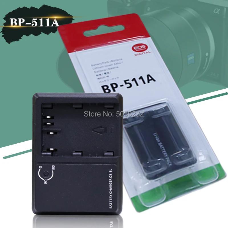 1 шт. 1390 мА/ч, BP-511A BP 511A BP511A Батарея для Canon 10D 1D 20D 300D 30D 40D 50D 5D D60+ CB-5L цифровой Камера зарядное устройство