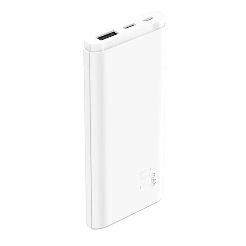 White 5000mAh TUOSHIKE 10000 мАч Внешний аккумулятор типа c Быстрая зарядка для iPhone samsung Xiaomi huawei Nokia Htc портативный внешний аккумулятор - Цвет: White 5000mAh