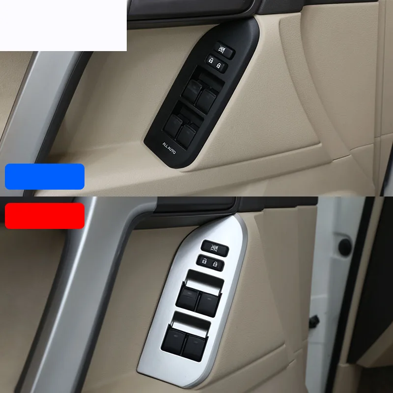 Lsrtw2017 для Toyota Land Cruiser Prado J150 150 переключатель стеклоподъемника автомобиля декоративные аксессуары для интерьера молдинги