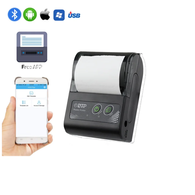 GOOJPRT 58 мм Bluetooth 4,0 Android iOS POS чековый термопринтер Счетная машина для ЕС, США, Австралии, Великобритании Вилка для супермаркета, ресторанов, такси