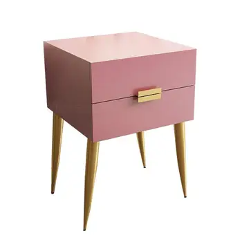 

Nordic Bedroom Bedside Table Simple Modern Solid Wood Storage Cabinet Economy Simple Dormitory Bedside Small Cabinet Side