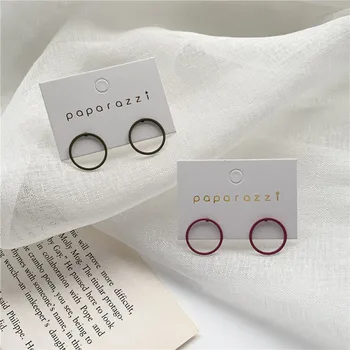 

Drop Earrings Creative Womans Stud Earring Round Ladies Fashion Wedding Girls Cute Design Black Charms Trendy Zinc Alloy Brincos