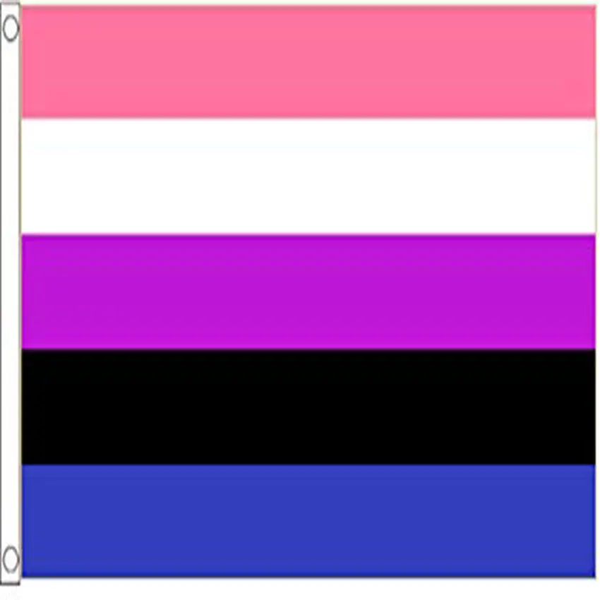 Genderfluid флаг «ПРАЙД» 150x90 см полиэстер 100D Изготовленный На Заказ Флаги и растяжки