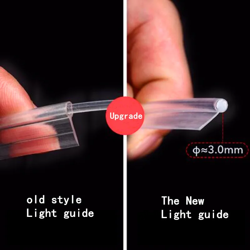 14pcs Wireless NO Threading Threading Thread-free Ambient Light APP Control 8 Meter Soft Reset Optic Fiber Band Decorative Light