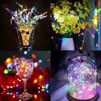 

LED Fairy String Lights 5M/10M with Remote Control Waterproof Party Celebration Festival Music Lights String USB Lamp String