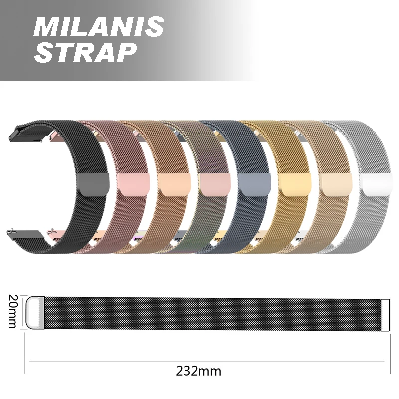 

Stainless Steel Watch Band Strap Magnetic for Garmin Forerunner 245M Fashion Replacement Watchbands for Garmin Forerunner 245M