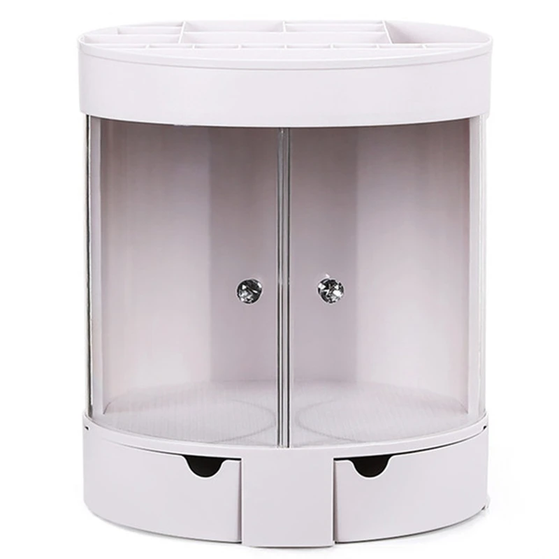 

Desktop Dressing Table Dust-Proof Cosmetic Storage Rack Lipstick Jewelry Case Holder Display Stand Cosmetic Box Makeup Organizer