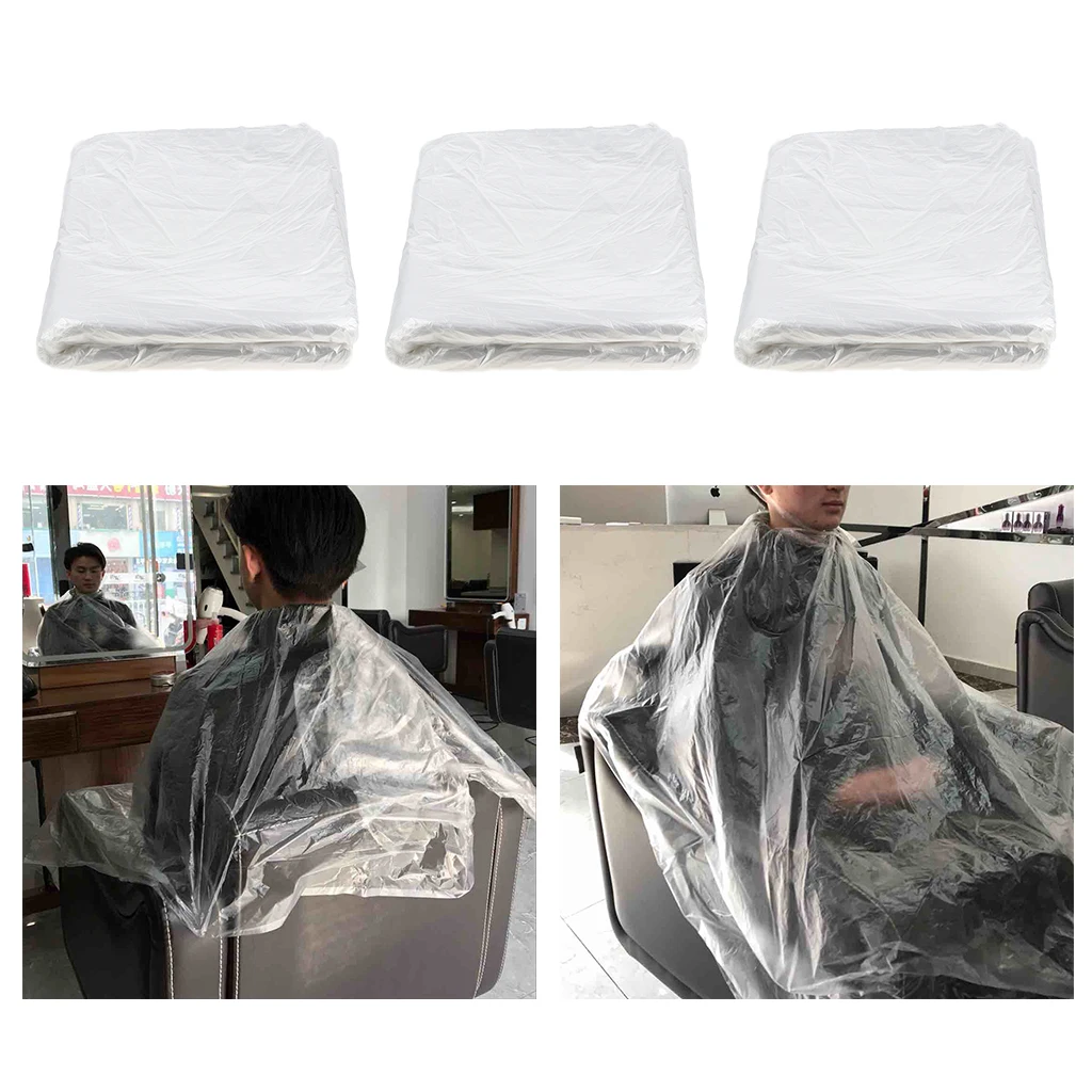 150Pcs Disposable Hair Cutting Cape Gown Unisex Barber Capes Gowns