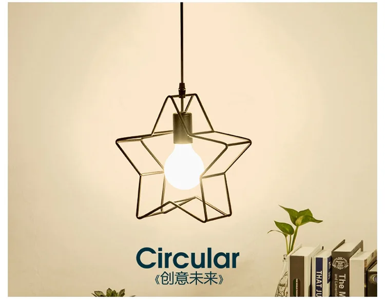 Creative Star Chandelier Shop Cool Minimalist Modern Salon Front Desk Hair Salon Lamps Manicure Barber Shop Lighting