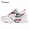 Baasploa 2021 New WomenThick Bottom Running Shoes Fashion Leather Comfortable Sneakers Outdoor Female Travel Walking Shoes