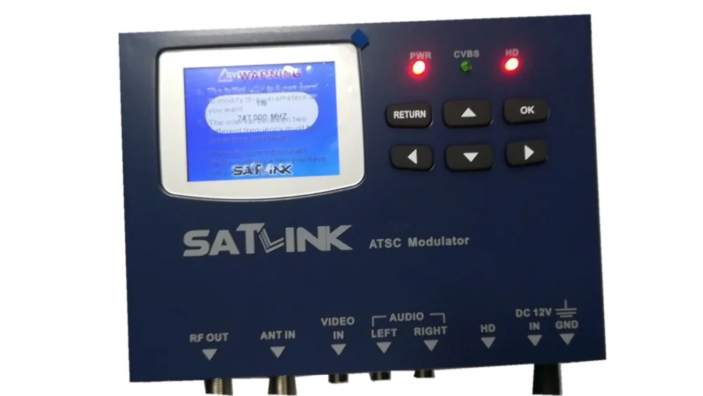 

[Genuine] Satlink ST-6601 ATSC Modulator 1 route HD 1080P Satlink modulator MPEG2 for USA Canada Mexico South Korea Costa Rica E