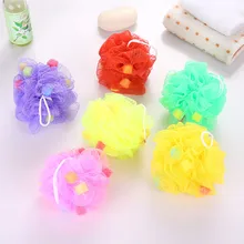 Tmall модная разноцветная губка для ванной Loofah миленький спонж Пенящийся мяч для ванной женские мужские банные полотенца Amazon
