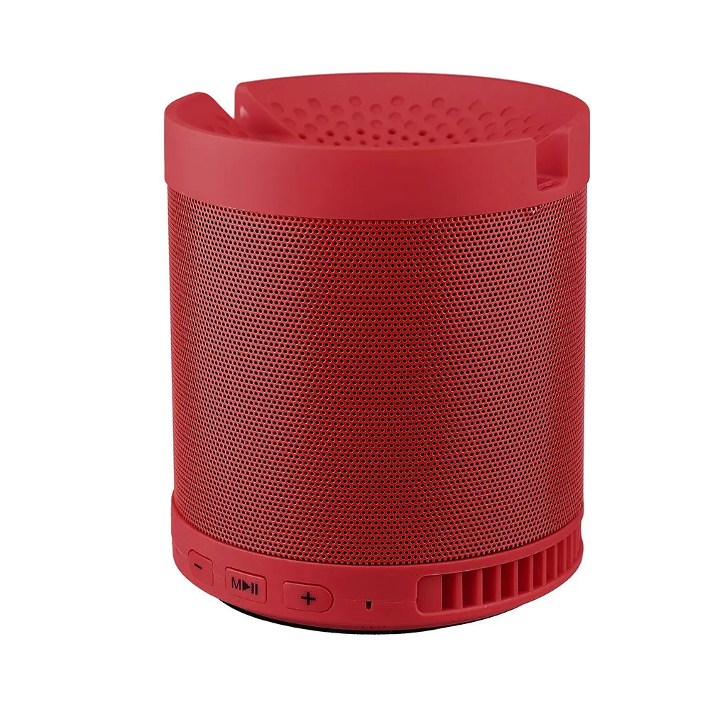 Портативный мини беспроводной Bluetooth динамик стерео чистый звук плеер USB радио Fm Mp3 музыкальная Колонка#10#10 - Цвет: Красный