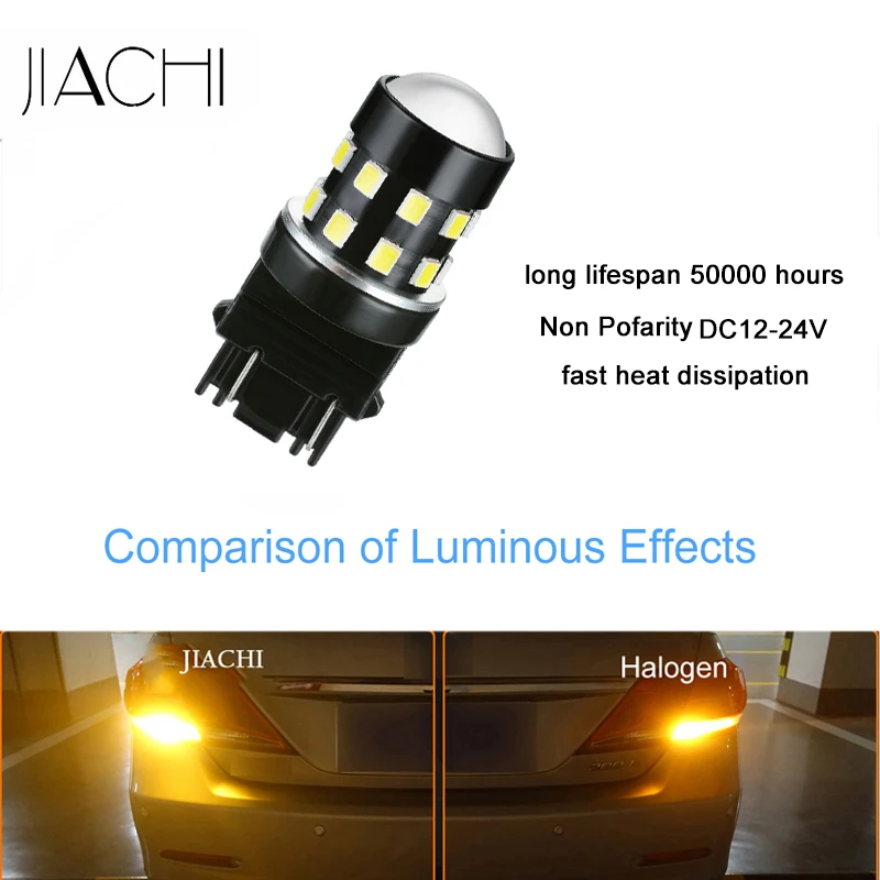 JIACHI 20x Высокое качество T25 3157 3057 3056 светодиодный автомобильный фонарь супер яркий белый 12-24 В светодиодный автомобильный Запчасти Тормозные огни