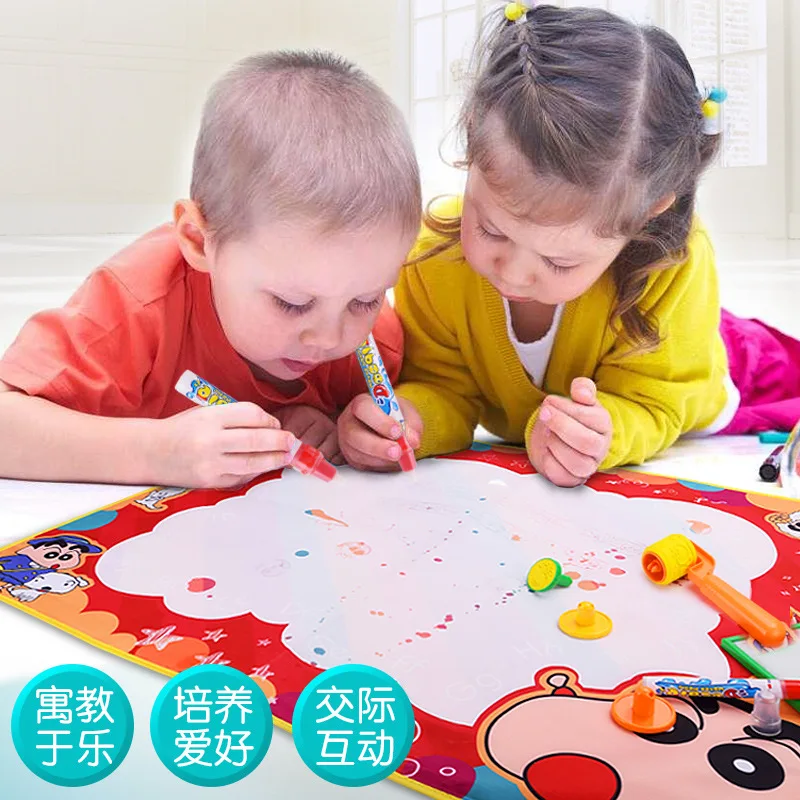 Extra Large Crayon Children Water Canvas Magic Painting Canvas Water Write Graffiti Blanket Color Drawing Board Early Education
