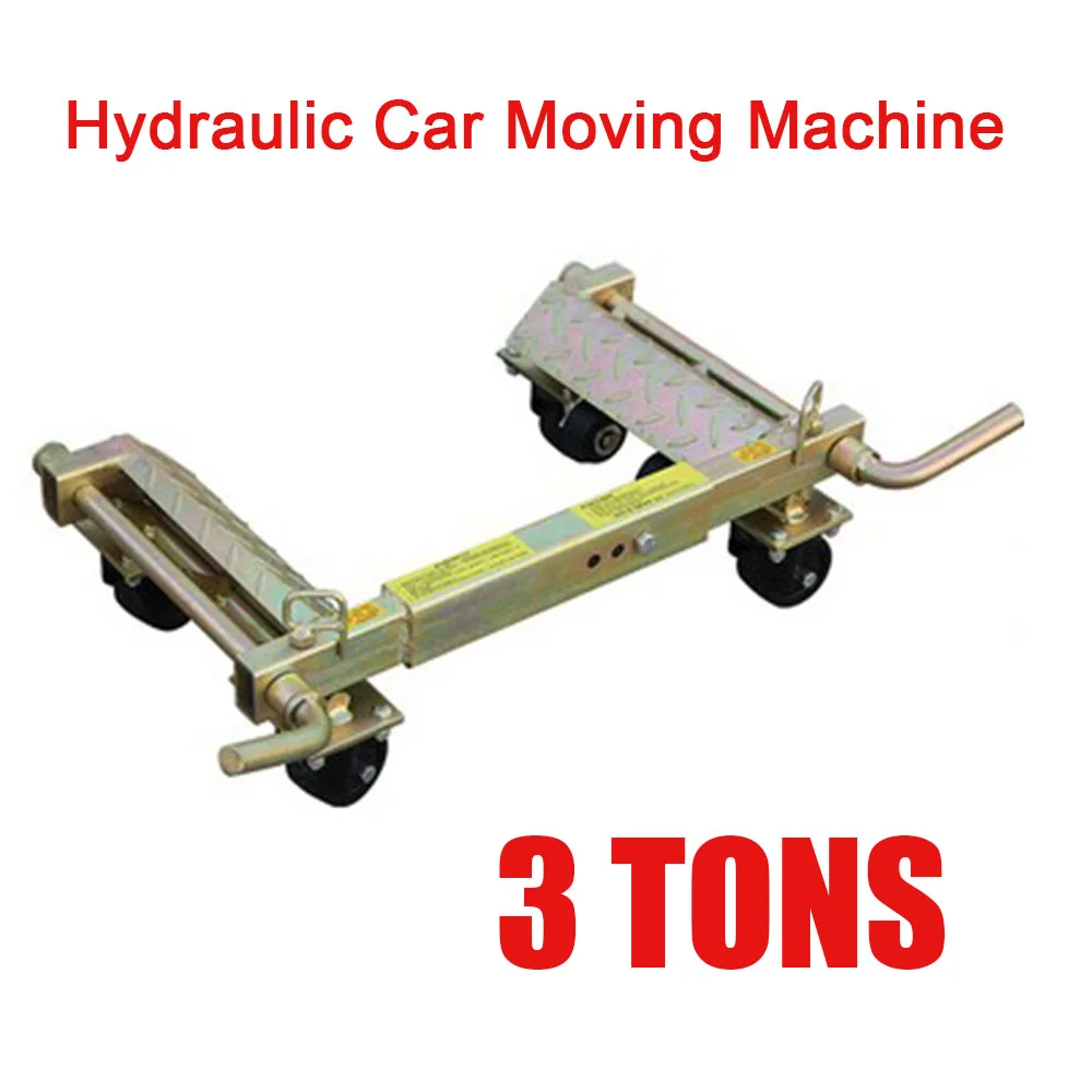 3T Hydraulic Car Moving Machine Max Moving Universal Wheel Car Mover Hydraulic Trailer Vehicle Mobile Device hydraulic vehicle moving artifact manual car shifter car shifter road rescue trailer artifact