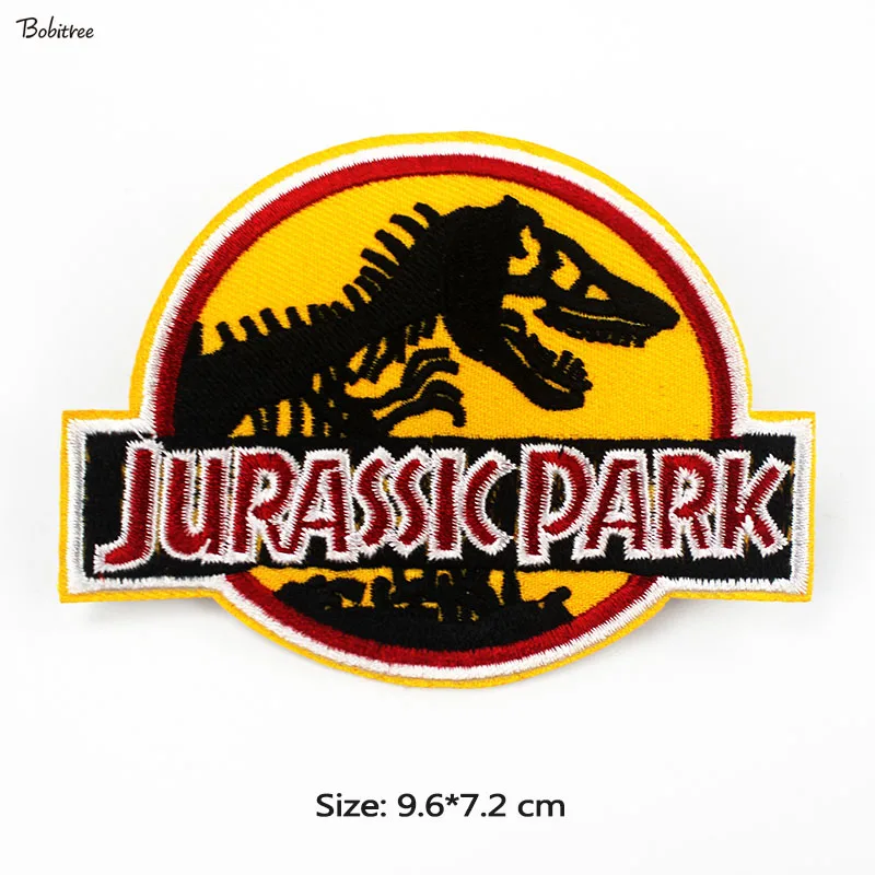 Аниме Парк Юрского периода Динозавр патчи клеящиеся утюгом украшения фильмы значки-наклейки для ткани куртки сумки шитье поставки
