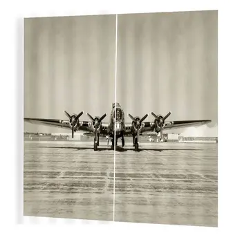 

21-6 Aircraft Curtain 150*166 Creative Home Interior Bedroom Living Room Curtain Hotel Decorative Curtain