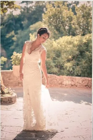 Vestido De Noiva Sereia элегантное кружевное свадебное платье русалки винтажное платье со шлейфом Robe De Mariee Vestido De Noiva Princesa
