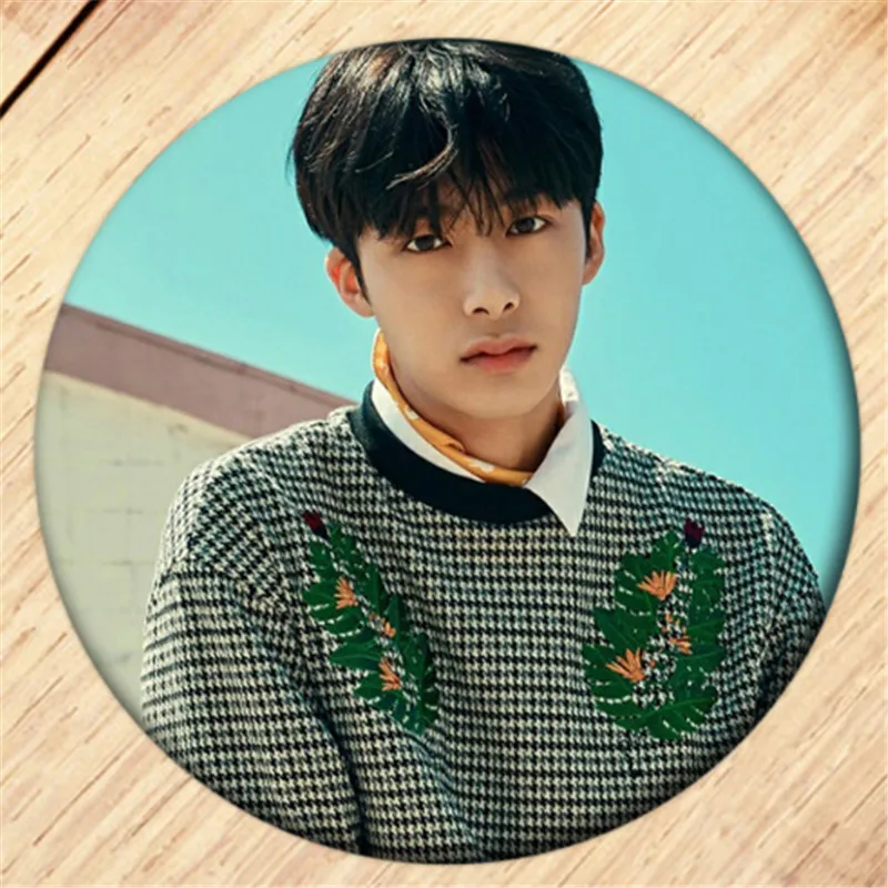 Kpop Monsta x Shownu I.M брошь значки для одежды украшение для рюкзака ювелирные изделия B057 - Окраска металла: 10