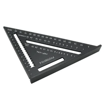 

7Inch/12Inch Carpentry Alloy Ruler 90 Degrees Angle Ruler Woodworking Squares Aluminum Framing Measuring Layout Tool NEW!