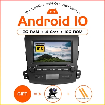 

TOOPAI Android 10 For Mitsubishi Outlander 2007-2011 GPS Navigation Car Multimedia Player Can Bus DVD SWC Auto Radio Stereo Unit