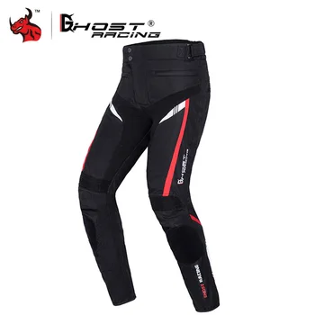 

GHOST RACING Motorcycle Pants Men Winter Cold Proof Moto Pants Night Reflection Motorbike Protective Trousers Have Cotton Lining