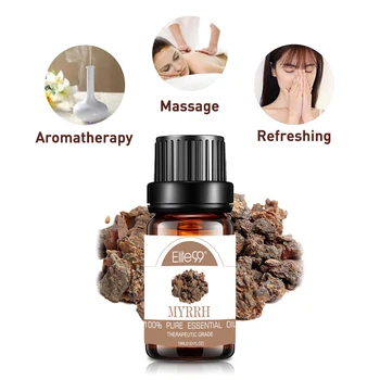 

Elite99 10ml Myrrh Pure Essential Oil for Aromatherapy Diffusers Home Air Care Essential Oils Skin Care Body Relieve Massage Oil