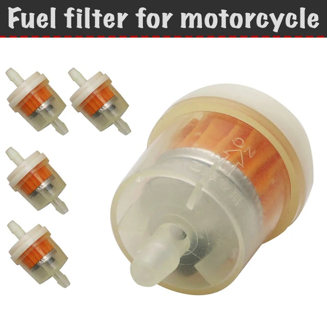 Paquete de 10 unidades de filtro de aceite universal para motocicleta,  gasolina, gasolina, combustible y gasolina, con imán para scooter,  motocicleta